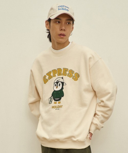 Express Holiday トレーナー スウェット A'GEM/9 × .kom
