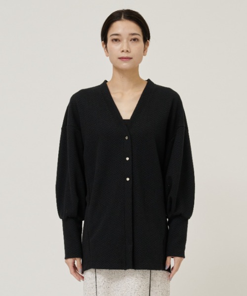 【APSTUDIO】24SS スリットスリーブ長袖カーディガン APSTUDIO】24SS スリットスリーブ長袖カーディガンの通販 by ブランド