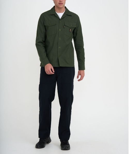 DEUS EX MACHINA OVERSHIRT ミリタリーシャツ L Deus Ex Machina - Maxwell Padded Overshirt - Hillside Green
