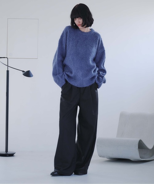 selle glant（セレグランテ） セーター ニット LONG SLEEVE WOOL MIXED