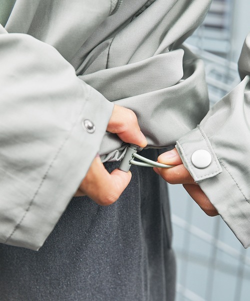 マウンテンパーカー ウインドブレーカー テックギアフードショート