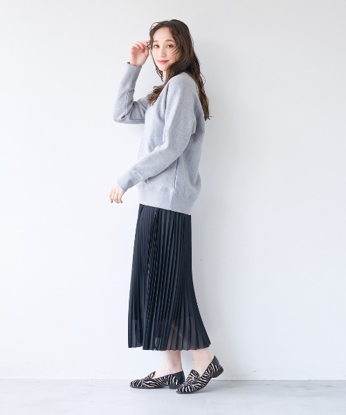 最終値下！タグ付き未使用MICA&DEAL度詰裏毛スエットラグランスリーブ40 MICA&DEAL トレーナー スウェット 度詰裏毛ラグランスリーブプル