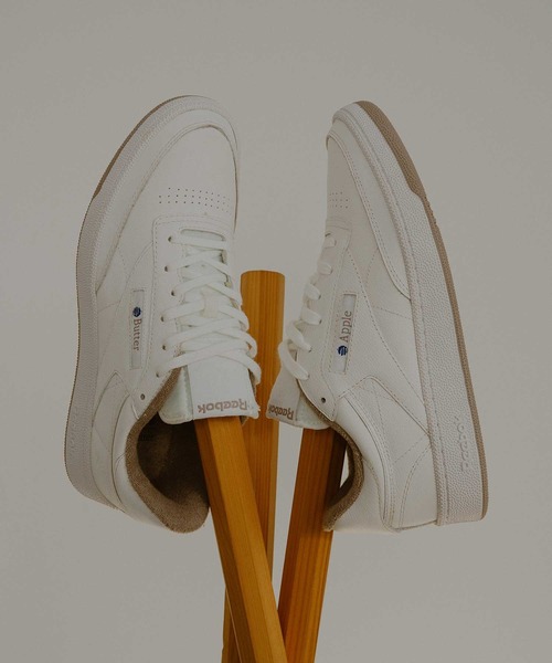 リーボック クラブシー 85 アトモス x ケボズ25.5 CM Reebok CLUB C 85 atmos x KEBOZ WHITE（リーボック クラブシー