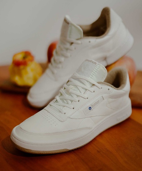 リーボック クラブシー 85 アトモス x ケボズ25.5 CM Reebok CLUB C 85 atmos x KEBOZ WHITE（リーボック クラブシー