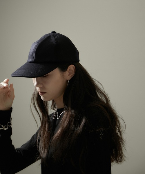 YOUNG & OLSEN 黒キャップ Fサイズ カシミア100% YOUNG&OLSEN The DRYGOODS STORE キャップ 帽子 「YOUNG＆OLSEN