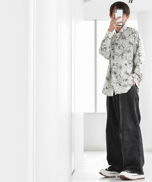 メンズ ストライプシャツ ドロップショルダー ロゴ 長袖 T03061 楽天市場】シャツ メンズ 夏 夏服 半袖 5分袖 半袖シャツ100