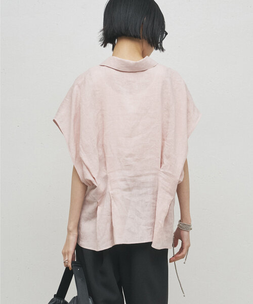 GALLARDAGALANTE ブラウス シャツ リネンウエストシェイプ