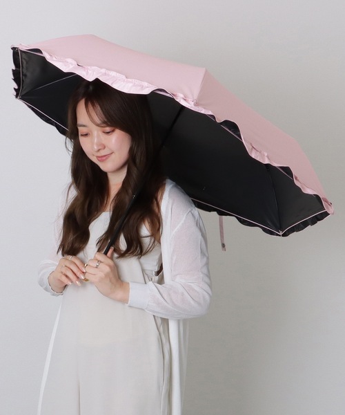 【新品】　TOCCA フリル付き晴雨兼用傘 新品】 TOCCA フリル付き晴雨兼用傘 晴雨兼用・UVカット100%生地