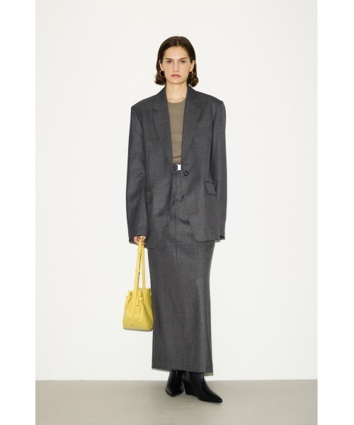 THROW by SLY スカート MANNISH BELTED I LINE L/SK マニッシュ