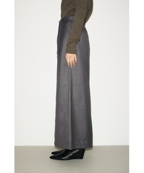 THROW by SLY スカート MANNISH BELTED I LINE L/SK マニッシュ