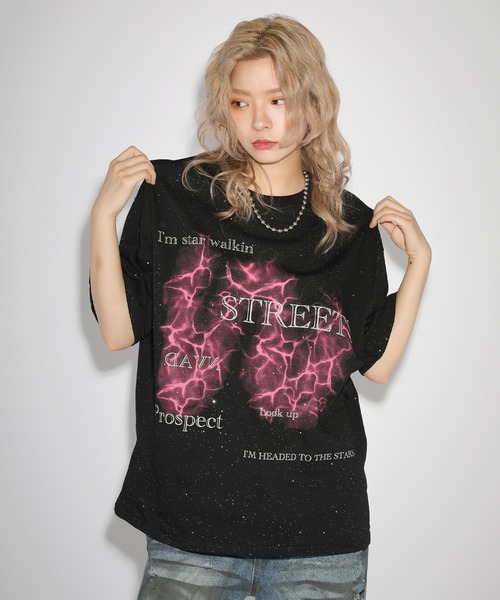 Tシャツ 変形デザイン プリント 半袖 ルーズ シック 韓国 b4154 楽天市場】SHEENA NewtroロゴプリントルーズTシャツ 春 夏 秋