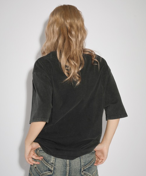 tシャツ ルーズシルエットマルチグラフィックヴィンテージ加工