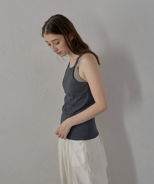 MINERTE キャミソール 「MINERTE」bicolor cup in layered