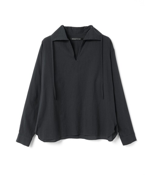 ブラウス シャツ mizuiro ind スキッパープルオーバーシャツ レディース