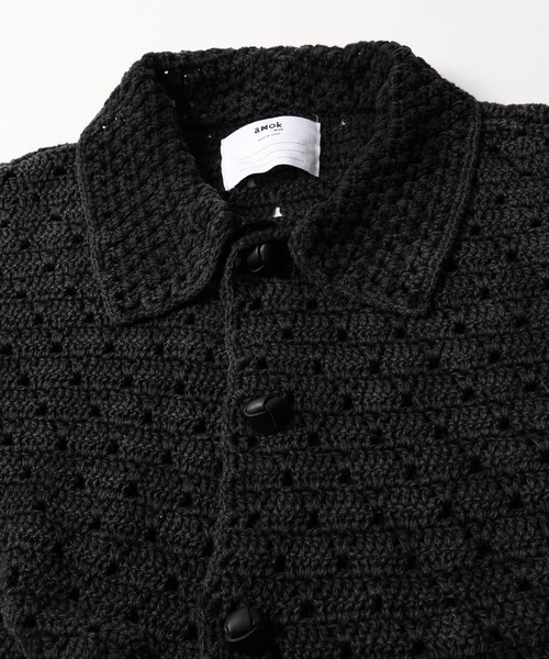 カーディガン PIGMENT HAND-KNITING CARDIGAN メンズ レディースの画像