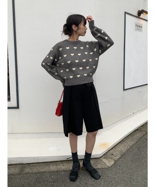 titivate（ティティベイト） ニット セーター ハート柄ニットプル