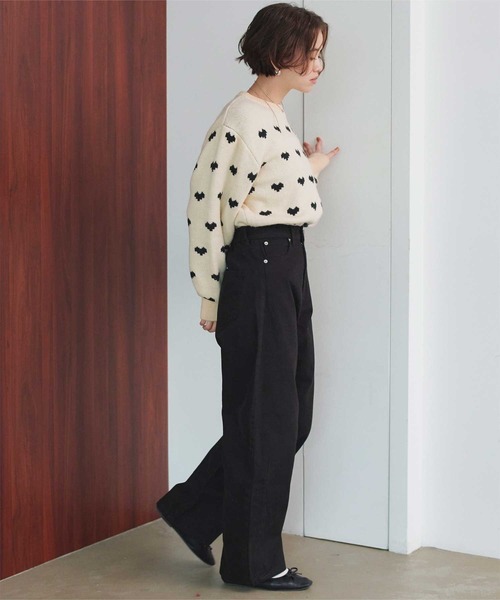 titivate（ティティベイト） ニット セーター ハート柄ニットプル