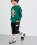 ハーフパンツ パンツ 6分丈ツイルパンツ キッ...の詳細画像2