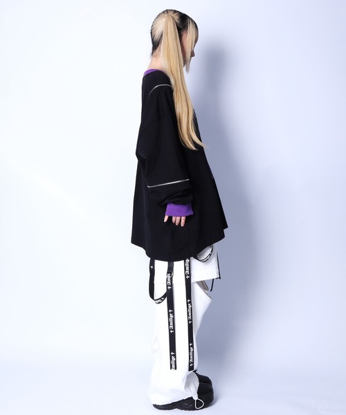 レディース Angel ロングスリーブ Tシャツ Dark Angel 三枚セット トップス シアートップス レディース T