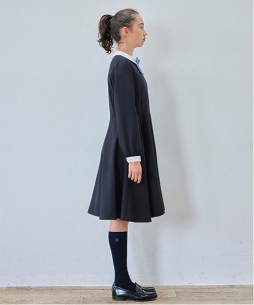 150｜ポンポネットジュニア 白襟ワンピース フォーマル　卒服 150｜ポンポネットジュニア 白襟ワンピース フォーマル 卒服