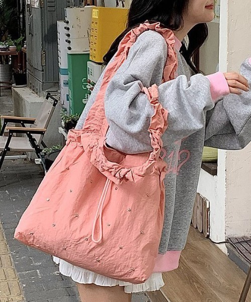 gossip!ロサンゼルス ショルダーバッグ バッグ ラインストーン付き