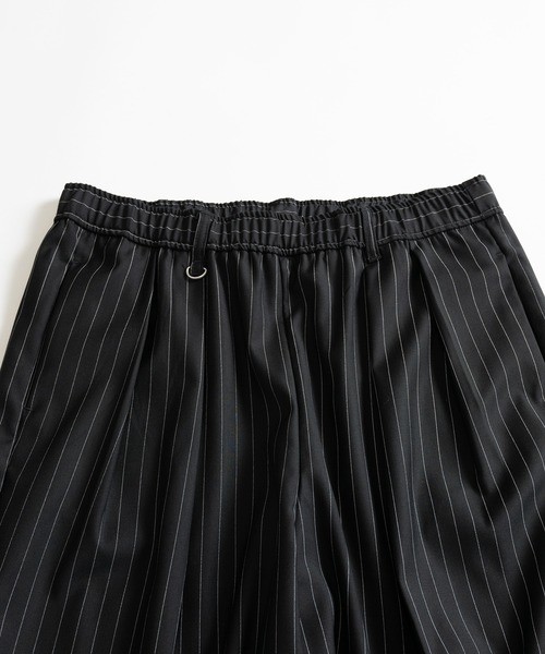 WETTEMPT｜ウィテンプト】 2 TUCK EASY STRIPE SLACKS