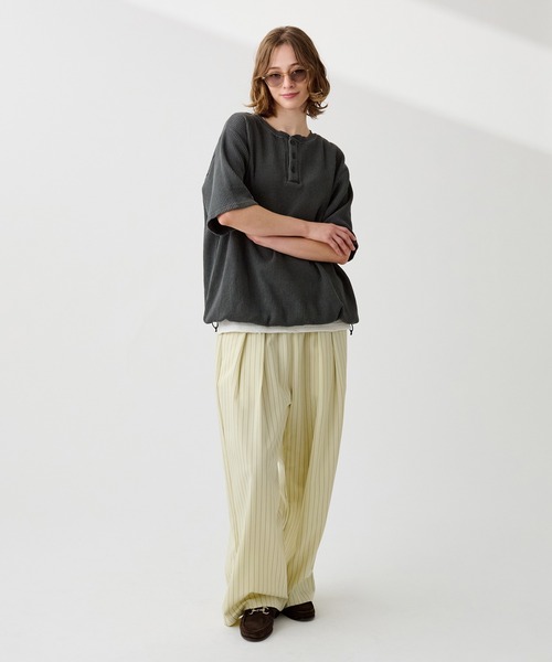 WETTEMPT スラックス 2 TUCK EASY STRIPE SLACKS /ツータック