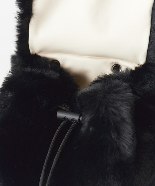Chick デイバック リュック Animal Pattern Fake Fur Backpack