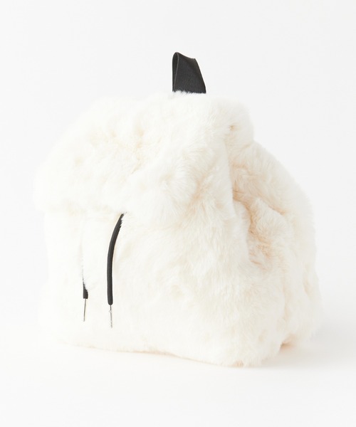 Chick デイバック リュック Animal Pattern Fake Fur Backpack