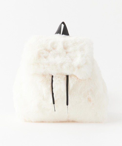 Chick デイバック リュック Animal Pattern Fake Fur Backpack