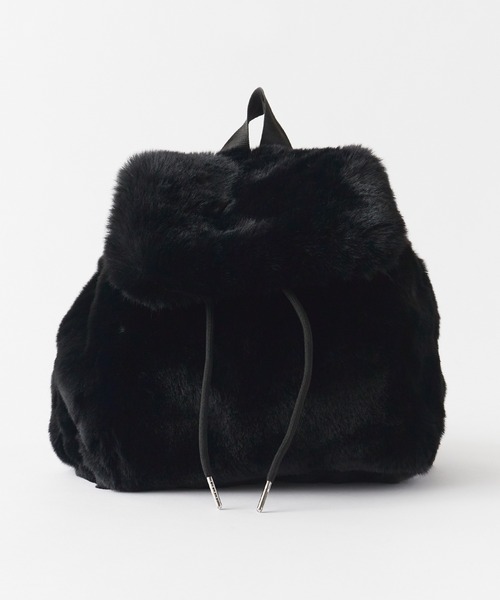 Chick デイバック リュック Animal Pattern Fake Fur Backpack