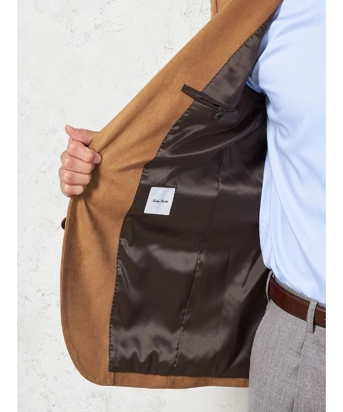 ジャケット テーラードジャケット 「スエード調ニット素材」ジャケット