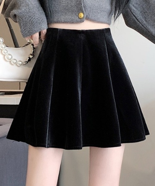 スカート インパン付きミニフレアベロアスカート : ZOZOTOWN Yahoo!店