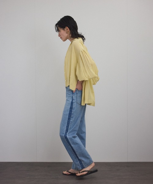 SALON adam et rope' ブラウス シャツ ボリュームスリーブ