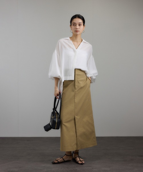SALON adam et rope' ブラウス シャツ ボリュームスリーブ