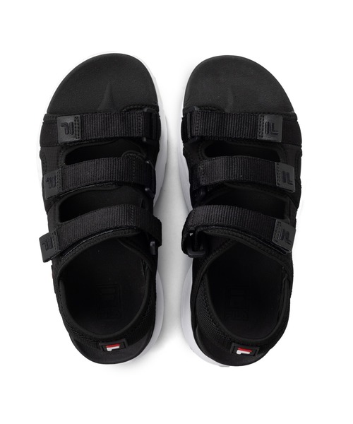 FILA DISRUPTOR SD PUFFY UNISEX スポーツサンダル BLACK フィラ FILA レディース サンダル 厚底 スポサン DISRUPTOR SD