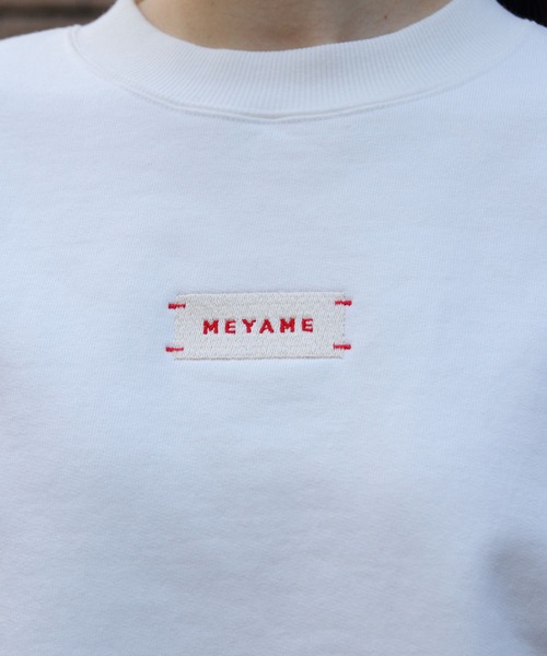 トレーナー スウェット MEYAME/メヤメ　ロゴエンブロイダリー スウェット　LOGO EMBROIDERY SWEAT レディース MEYAME トレーナー スウェット MEYAME/メヤメ ロゴエンブロイ