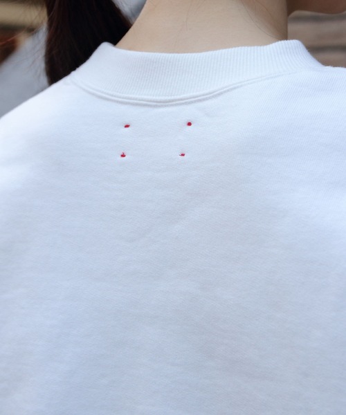 トレーナー スウェット MEYAME/メヤメ　ロゴエンブロイダリー スウェット　LOGO EMBROIDERY SWEAT レディース セール】MEYAME/メヤメ ロゴエンブロイダリー スウェット LOGO
