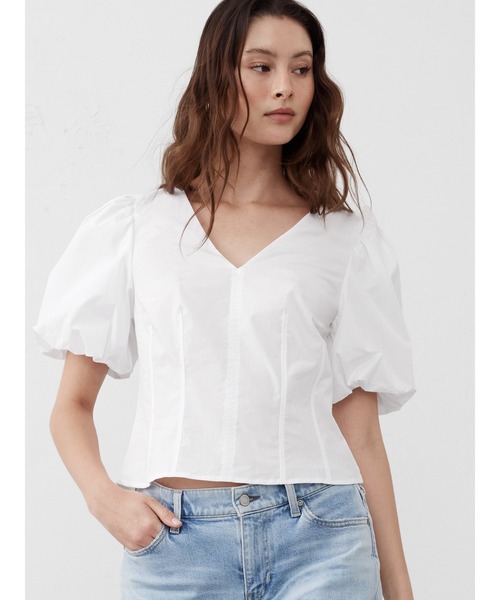「BANANA REPUBLIC FACTORY STORE」 半袖シャツ M ホワイト レディース BANANA REPUBLIC 「BANANA FACTORY STORE」 半袖シャツ M
