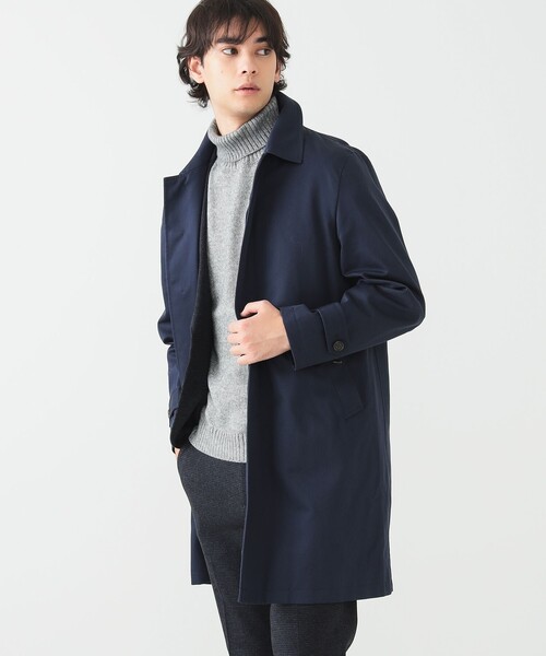 BEAMS HEART（ビームス ハート） ステンカラーコート LARGE ネイビー
