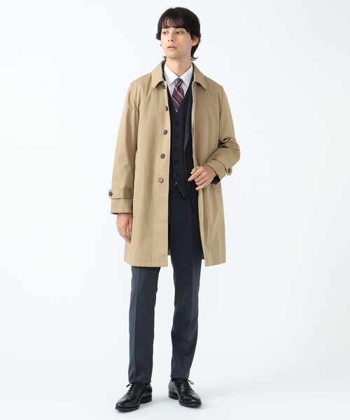 BEAMS HEART（ビームス ハート） ステンカラーコート LARGE ネイビー