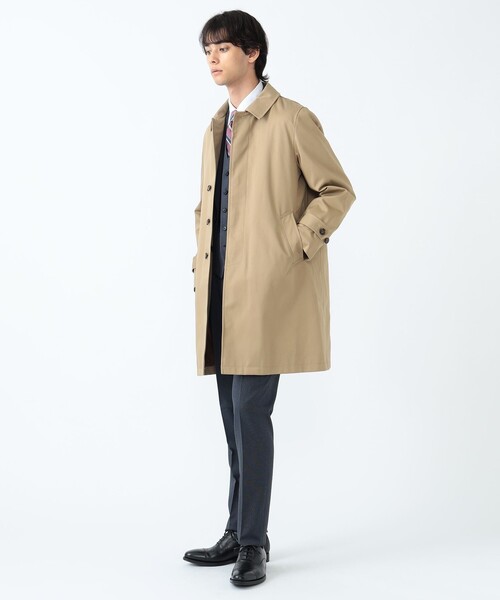 BEAMS HEART（ビームス ハート） ステンカラーコート LARGE ネイビー