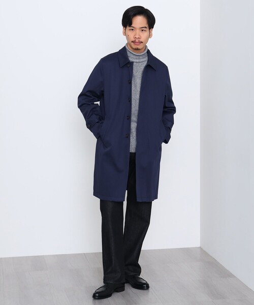 BEAMS HEART（ビームス ハート） ステンカラーコート LARGE ネイビー