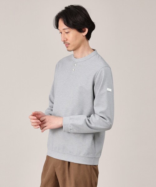 TAKEO KIKUCHI（タケオキクチ） tシャツ メランジ ハニカム プルーバー 