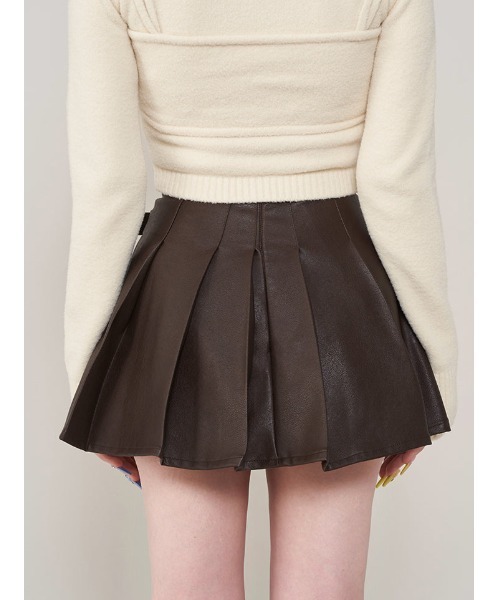 レザーラッププリーツミニスカート Darich スカート レザーラッププリーツミニスカート : ZOZOTOWN