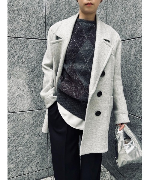 「styling/」 Vネックニット FREE ベージュ レディース_画像5