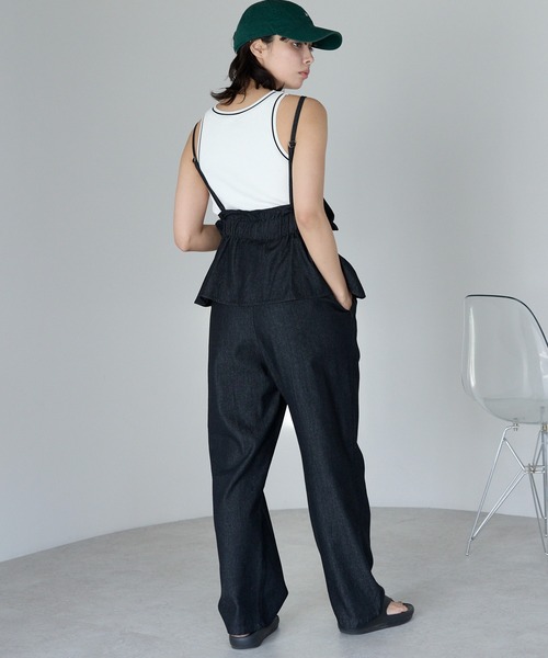 サロペット・オーバーオール・オールインワン Frilled Tweed Jumpsuit Frilled Tweed Jumpsuit（つなぎ/オールインワン）｜Her lip to