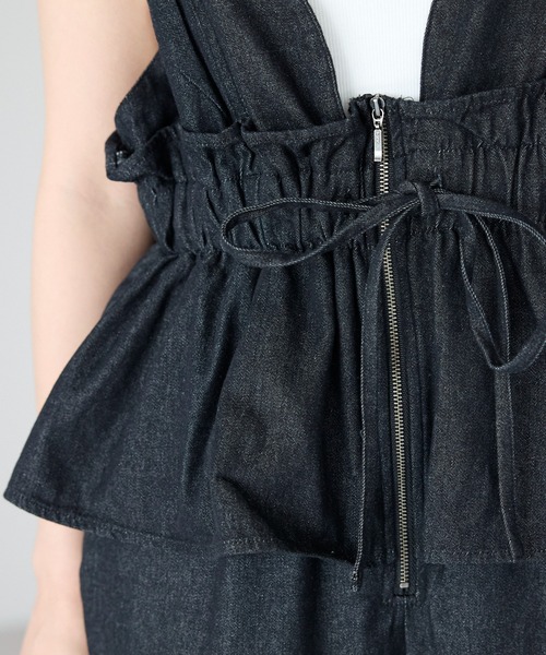 SOTT サロペット オーバーオール Peplum Jumpsuit ペプラム