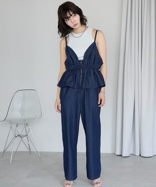 SOTT サロペット オーバーオール Peplum Jumpsuit ペプラム