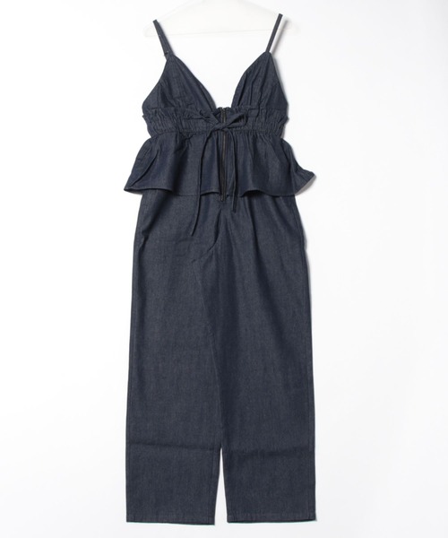 サロペット・オーバーオール・オールインワン plage Salopette atelier SOMETHING LACE UP SALOPETTE/レースアップサロペット